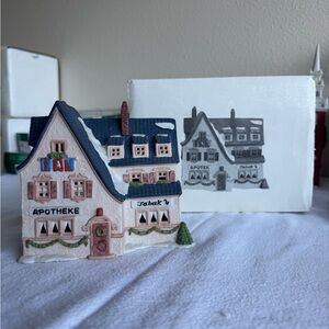 Dept 56 Alpine Village Apotek and Tabak Pharmacy and Tobacco 1986 6540-4 Retired